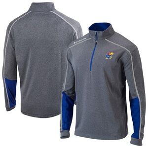 NWT Kansas Jayhawks Columbia Golf Omni-Wick Shotgun 2.0 Quarter-Zip Top~XL~$99